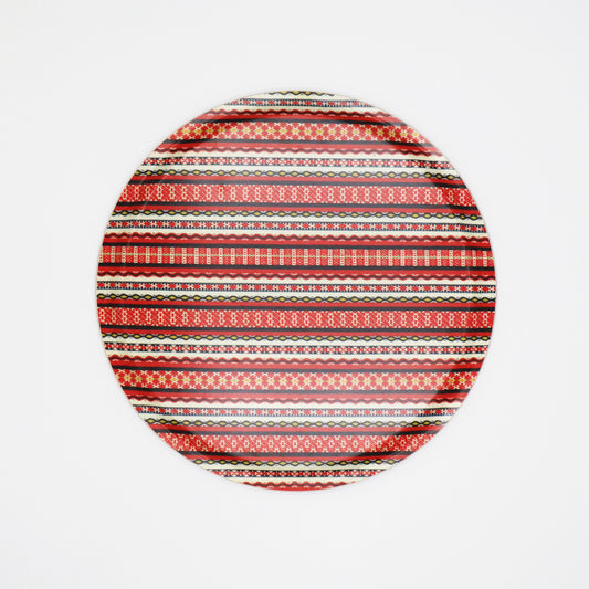 Bricka Tina med stilrent mönster från Dalarna