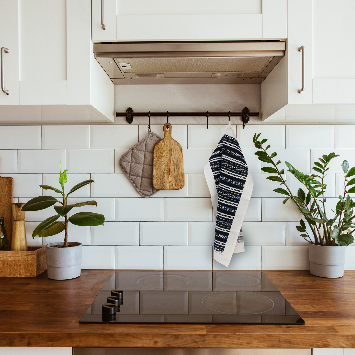 Handduk Maggan med mönster inspirerat av Dalarna